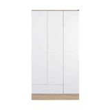 Dulap Haine GRD-831-MB-3 Home Collection® Base, 3 usi, 1 sertar, Alb, 103x198x52 cm