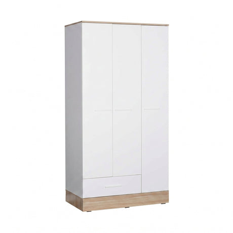 Dulap Haine GRD-831-MB-3 Home Collection® Base, 3 usi, 1 sertar, Alb, 103x198x52 cm
