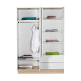 Dulap Haine GRD-842-MB-3 Home Collection® Base, 4 usi, 2 sertare, Alb, 137x198x52 cm