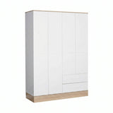 Dulap Haine GRD-842-MB-3 Home Collection® Base, 4 usi, 2 sertare, Alb, 137x198x52 cm