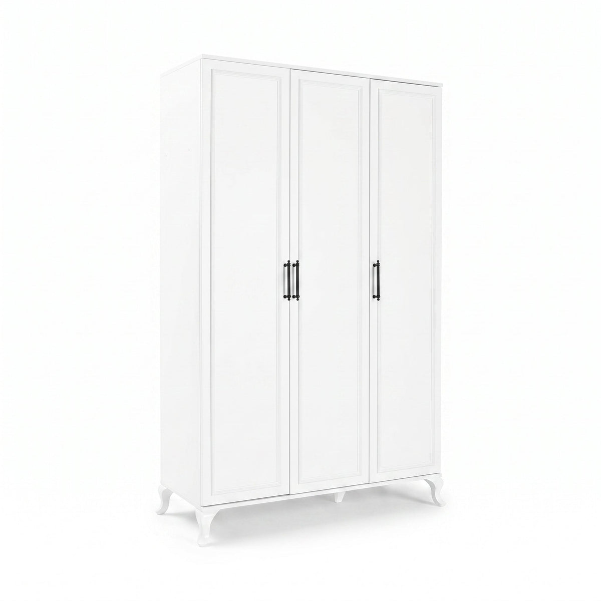 Dulap Haine GRD-1030-DD-3 Home Collection® Country, 3 usi, Alb, 103x199x51 cm | SKU: GRD-1030-DD-3