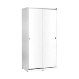 Dulap Haine SWD-436-BB-2 Home Collection® cu 2 usi glisante si 6 compartimente, Alb, 94x182x52 cm