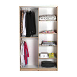 Dulap Haine SWD-713-TT-2 Home Collection® Elit Plus, 2 usi glisante cu oglinda, Sonoma, 120x207x52 cm