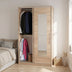 Dulap Haine Adore Elit Plus, 2 usi glisante cu oglinda, Sonoma, 120 x 207 x 52 cm | SKU: SWD-713-TT-2