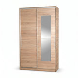 Dulap Haine SWD-713-TT-2 Home Collection® Elit Plus, 2 usi glisante cu oglinda, Sonoma, 120x207x52 cm