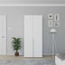 Dulap Haine GRD-1725-DD-2 Home Collection® Oryana cu 2 usi si 5 rafturi, Alb - Nuc, 90x210x62 cm | SKU: GRD-1725-DD-2