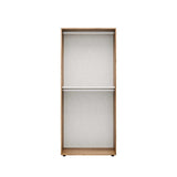 Dulap Haine GRD-1722-DD-2 Home Collection® Oryana cu 2 usi si umeras, Alb - Nuc, 90x210x62 cm - Nuc | SKU: GRD-1722-DD-2, GRD-1722-OO-2