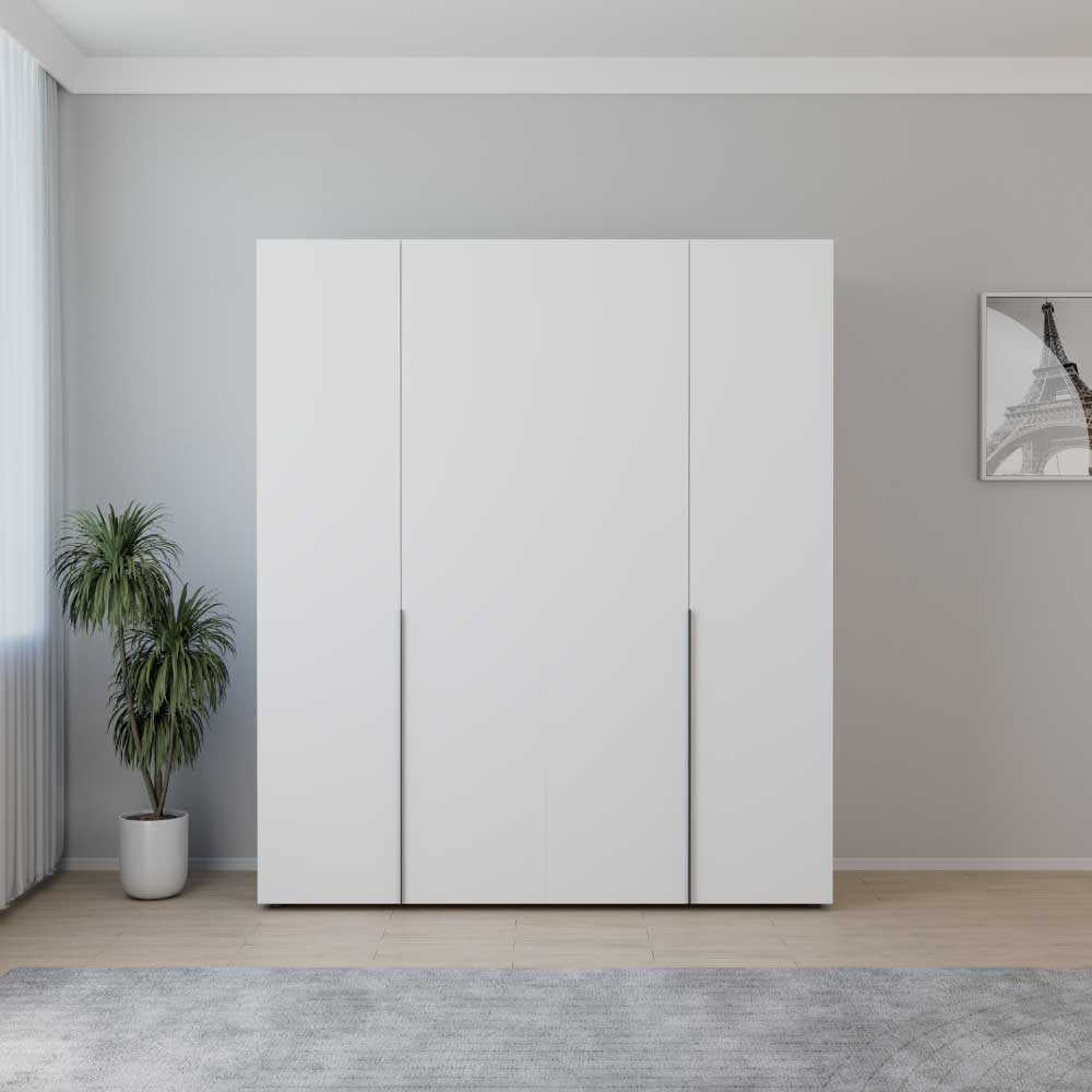 Dulap Haine GRD-1740-DD-3 Home Collection® Oryana cu 4 usi cu rafturi si umerasi, 180x210x62 cm - Alb | SKU: GRD-1740-DD-3, GRD-1740-OO-3, GRD-1740-FF-3