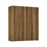 Dulap Haine GRD-1740-DD-3 Home Collection® Oryana cu 4 usi cu rafturi si umerasi, 180x210x62 cm - Nuc | SKU: GRD-1740-DD-3, GRD-1740-OO-3, GRD-1740-FF-3
