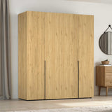 Dulap Haine GRD-1740-DD-3 Home Collection® Oryana cu 4 usi cu rafturi si umerasi, 180x210x62 cm - Stejar | SKU: GRD-1740-FF-3