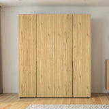 Dulap Haine GRD-1740-DD-3 Home Collection® Oryana cu 4 usi cu rafturi si umerasi, 180x210x62 cm - Stejar | SKU: GRD-1740-FF-3