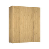 Dulap Haine GRD-1740-DD-3 Home Collection® Oryana cu 4 usi cu rafturi si umerasi, 180x210x62 cm - Stejar | SKU: GRD-1740-FF-3