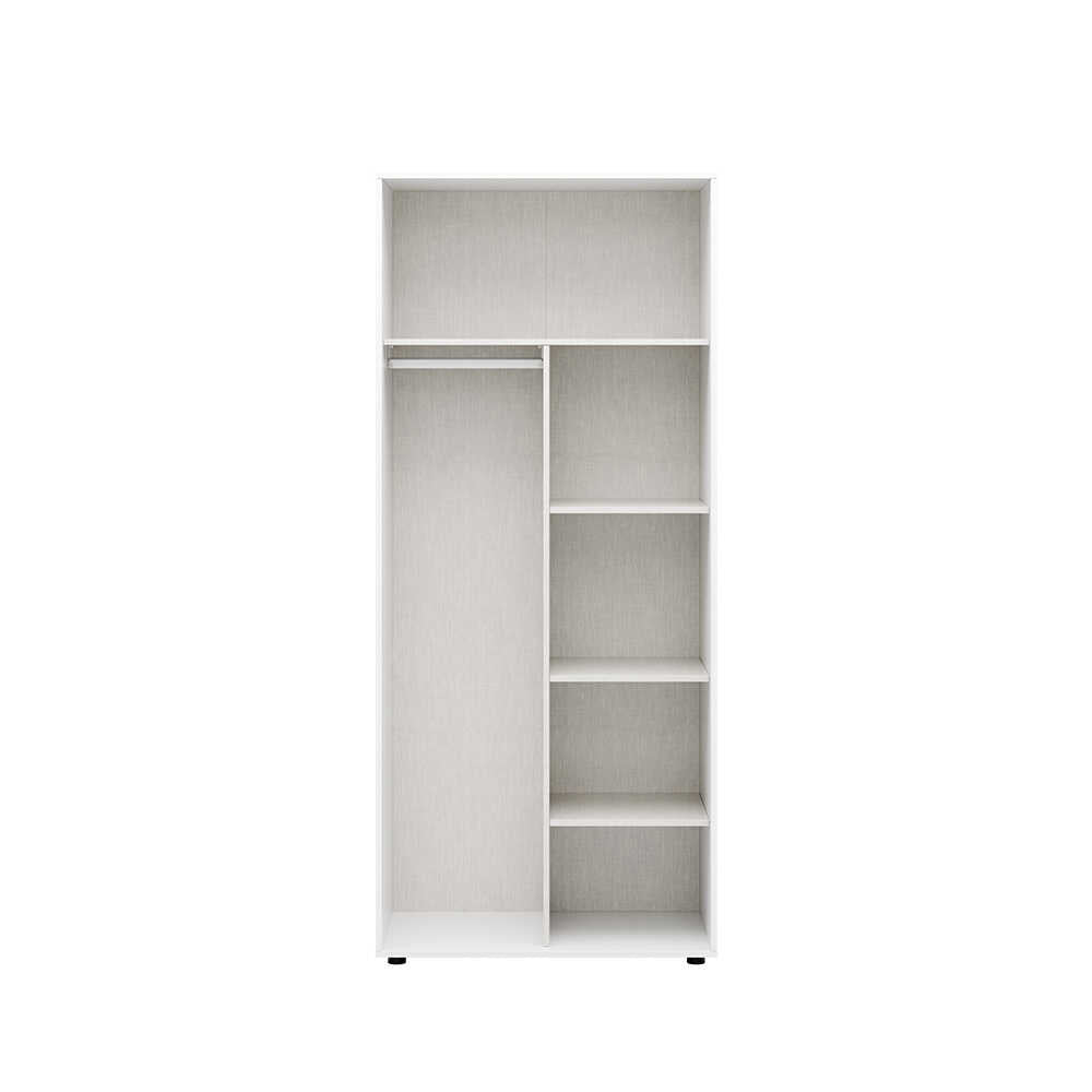 Dulap Haine GRD-1726-DD-2 Home Collection® Oryana cu 5 rafturi si umeras, Alb - Nuc, 90x210x62 cm - Dulap Haine GRD-1726-DD-2 home collection Oryana cu 5 rafturi si umeras, Alb - Nuc, 90x210x62 cm | SKU: GRD-1726-DD-2, GRD-1726-OO-2