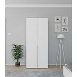 Dulap Haine GRD-1722-DD-2 Home Collection® Oryana cu 2 usi si umeras, Alb - Nuc, 90x210x62 cm - Alb | SKU: GRD-1722-DD-2