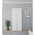 Dulap Haine GRD-1726-DD-2 home collection Oryana cu 5 rafturi si umeras, Alb - Nuc, 90x210x62 cm - GRD-1726-DD-2 | SKU: GRD-1726-DD-2