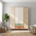 Dulap Haine TGR-942-FX-3 home collection Tiffany, 4 usi, 2 sertare, Multicolor, 162x200x54 cm - TGR-942-FX-3 | SKU: TGR-942-FX-3