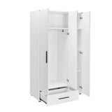 Dulap Haine GRD-631-BB-2 Home Collection® Trendline, 3 usi, 1 sertar, Alb - Stejar, 103x187x52 cm - Alb | SKU: GRD-631-BB-2, GRD-631-FF-2
