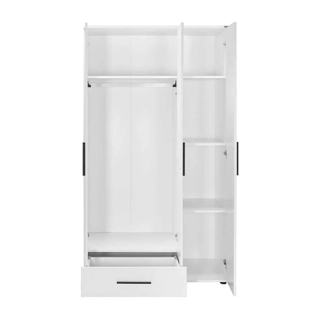 Dulap Haine GRD-631-BB-2 Home Collection® Trendline, 3 usi, 1 sertar, Alb - Stejar, 103x187x52 cm - Alb | SKU: GRD-631-BB-2, GRD-631-FF-2