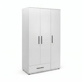 Dulap Haine GRD-631-BB-2 Home Collection® Trendline, 3 usi, 1 sertar, Alb - Stejar, 103x187x52 cm - Alb | SKU: GRD-631-BB-2, GRD-631-FF-2