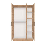 Dulap Haine GRA-730-FF-3 Home Collection® Trendline cu 3 usi si oglinda, Alb - Stejar, 120x207x53 cm - Stejar | SKU: GRA-730-FF-3