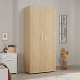 Dulap Haine GRD-320-BB-1 Home Collection® Trendline cu 2 usi si umeras, Alb - Stejar, 80x187x47 cm - Dulap Haine GRD-320-BB-1 Home Collection® Trendline cu 2 usi si umeras, Alb - Stejar, 80x187x47 cm | SKU: GRD-320-FF-1