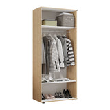 Dulap Haine GRD-320-BB-1 Home Collection® Trendline cu 2 usi si umeras, Alb - Stejar, 80x187x47 cm - Dulap Haine GRD-320-BB-1 Home Collection® Trendline cu 2 usi si umeras, Alb - Stejar, 80x187x47 cm | SKU: GRD-320-FF-1