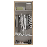 Dulap Haine GRD-320-BB-1 Home Collection® Trendline cu 2 usi si umeras, Alb - Stejar, 80x187x47 cm - Dulap Haine GRD-320-BB-1 Home Collection® Trendline cu 2 usi si umeras, Alb - Stejar, 80x187x47 cm | SKU: GRD-320-FF-1