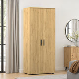 Dulap Haine GRD-320-BB-1 Home Collection® Trendline cu 2 usi si umeras, Alb - Stejar, 80x187x47 cm - Stejar | SKU: GRD-320-FF-1
