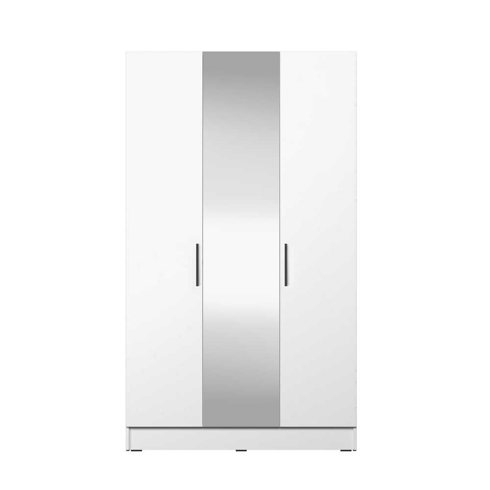 Dulap Haine GRA-730-FF-3 Home Collection® Trendline cu 3 usi si oglinda, Alb - Stejar, 120x207x53 cm - Alb | SKU: GRA-730-FF-3, GRA-730-BB-3
