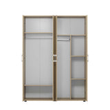 Dulap Haine GRD-640-TT-3 Home Collection® Trendline cu 4 usi, Natur, 137x187x51 cm