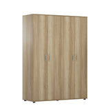 Dulap Haine GRD-640-TT-3 Home Collection® Trendline cu 4 usi, Natur, 137x187x51 cm