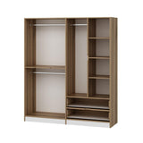 Dulap Haine Elina - 7926, Auriu, 185x52x208 cm