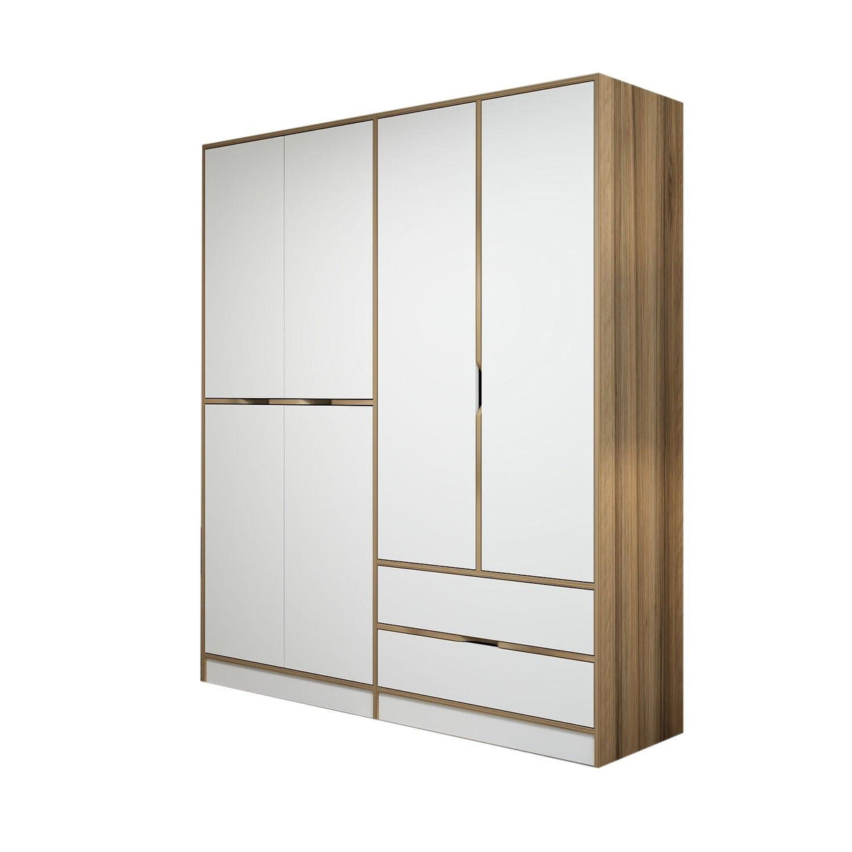 Dulap Haine Elina - 7926, Auriu, 185x52x208 cm