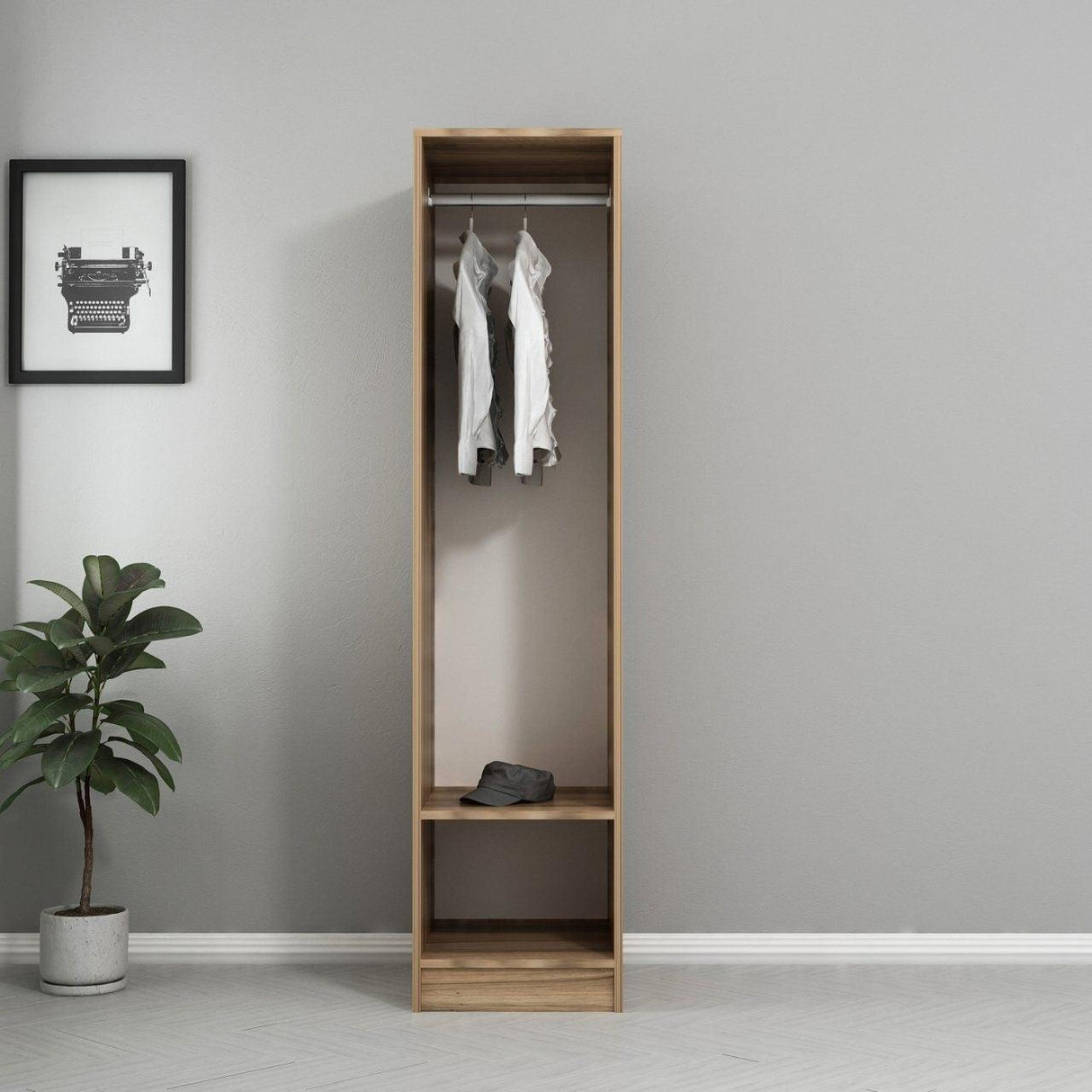 Dulap Haine Kale 190 - Dore, Auriu, 45x190x52 cm