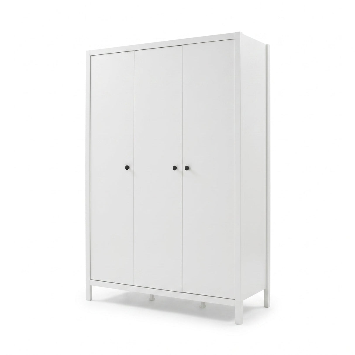 Dulap Haine MDF GRD-993-BB-3 Home Collection® Rustic, cu 3 usi si umarase, 6 rafturi, Alb, 125x196x54 cm