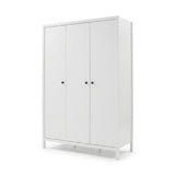 Dulap Haine MDF GRD-993-BB-3 Home Collection® Rustic, cu 3 usi si umarase, 6 rafturi, Alb, 125x196x54 cm