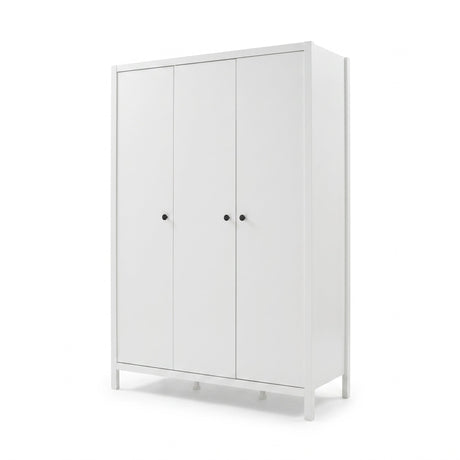 Dulap Haine MDF GRD-993-BB-3 Home Collection® Rustic, cu 3 usi si umarase, 6 rafturi, Alb, 125x196x54 cm