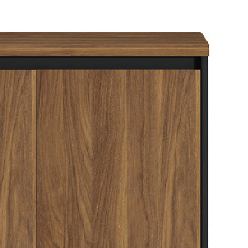 Dulap jos Oscar, nuc-antracit, 80x40x80 cm, detaliu produs
