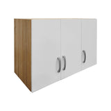 Dulap Athos cu 5 usi si loft, 170x42x240 cm - Sonoma-Alb