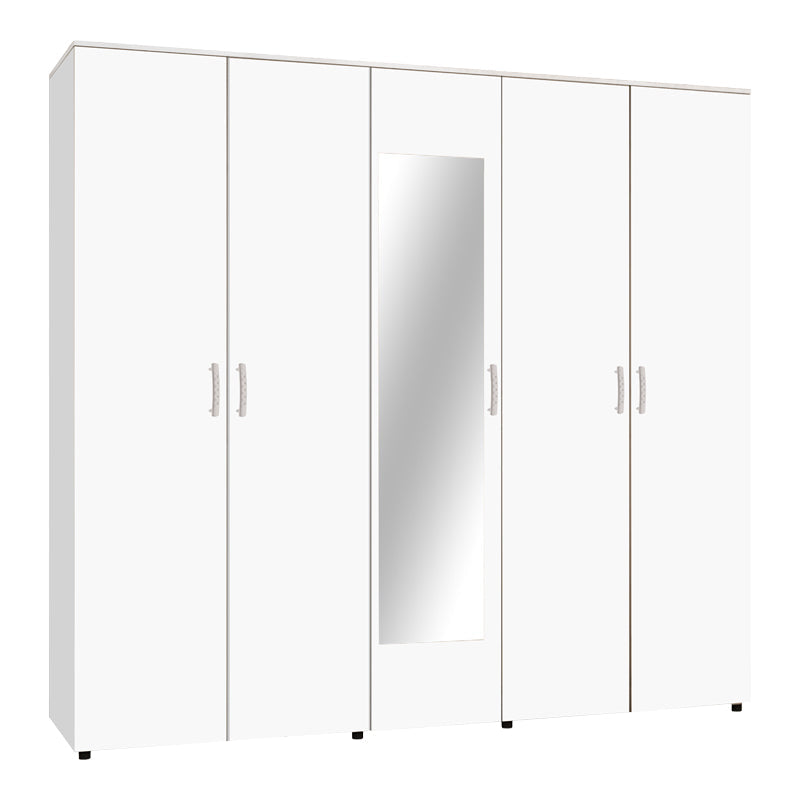 Dulap Luna cu 5 usi si oglinda, 220x52x200 cm - Dulap Luna cu 5 usi si oglinda, 220x52x200 cm - 361-000058