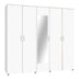 Dulap Luna cu 5 usi si oglinda, 220x52x200 cm - 361-000058