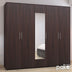 Dulap Luna cu 5 usi si oglinda, 220x52x200 cm - 361-000059