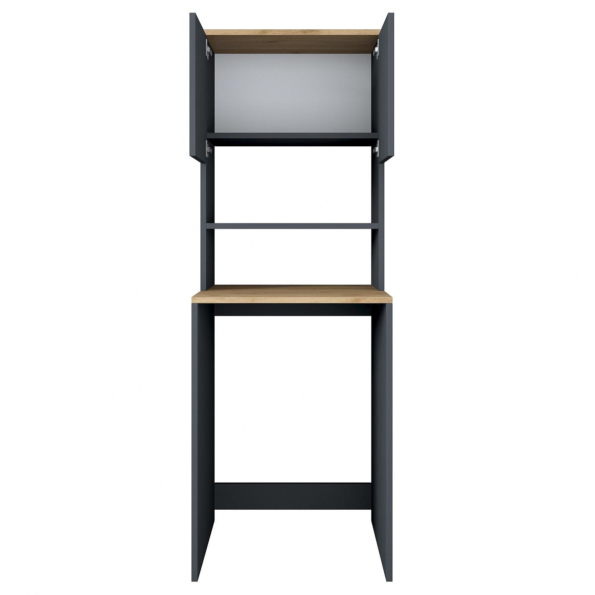 Dulap Masina De Spalat Kaizer cu 2 Usi si 3 Rafturi, Antracit, 65 X 183 X 60 Cm