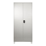 Dulap multifunctional Zogi, Metal, 90x45x190 cm - Gri