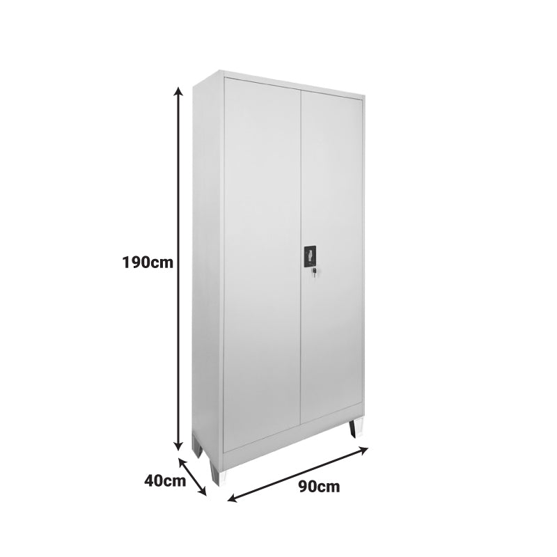 Dulap multifunctional Ugren, Metal, 90x40x190 cm - Gri