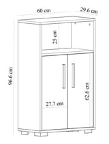 Dulap Moon, Alb, 30x97x60 cm