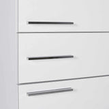 Dulap Multifunctional ADR-421-PP-1 Home Collection® Diamond, 2 usi, 1 sertar, Alb Lucios, 45x187x40 cm