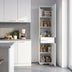 Dulap Multifunctional Adore Diamond, 2 usi, 1 sertar, Alb Lucios, 45 x 187 x 40 cm | SKU: ADR-421-PP-1