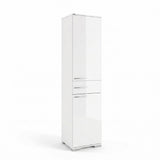 Dulap Multifunctional ADR-421-PP-1 Home Collection® Diamond, 2 usi, 1 sertar, Alb Lucios, 45x187x40 cm