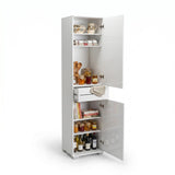 Dulap Multifunctional ADR-421-PP-1 Home Collection® Diamond, 2 usi, 1 sertar, Alb Lucios, 45x187x40 cm